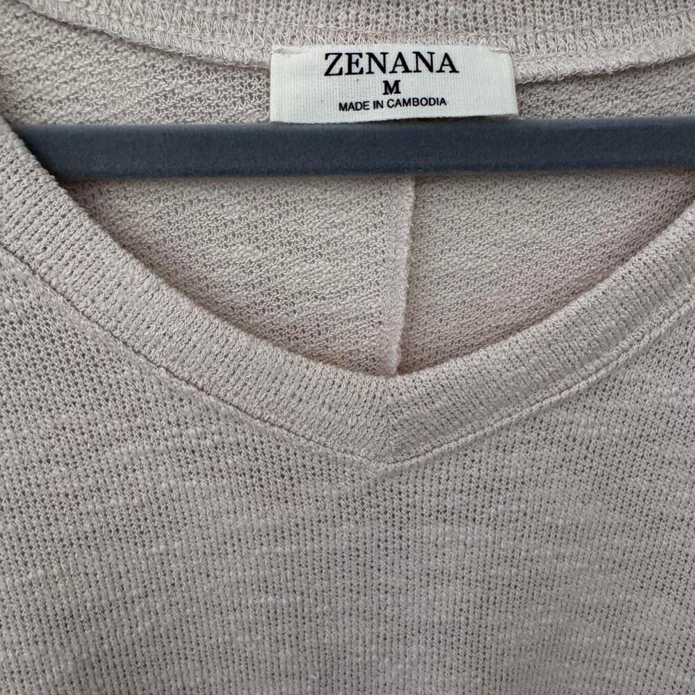 Zenana Women's Cream and Tan Crop-top